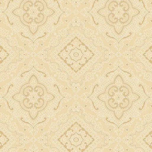 The Drawing Room - Tea Table - Beige 44" / 45" Fabric Per Yard The Fabric Company
