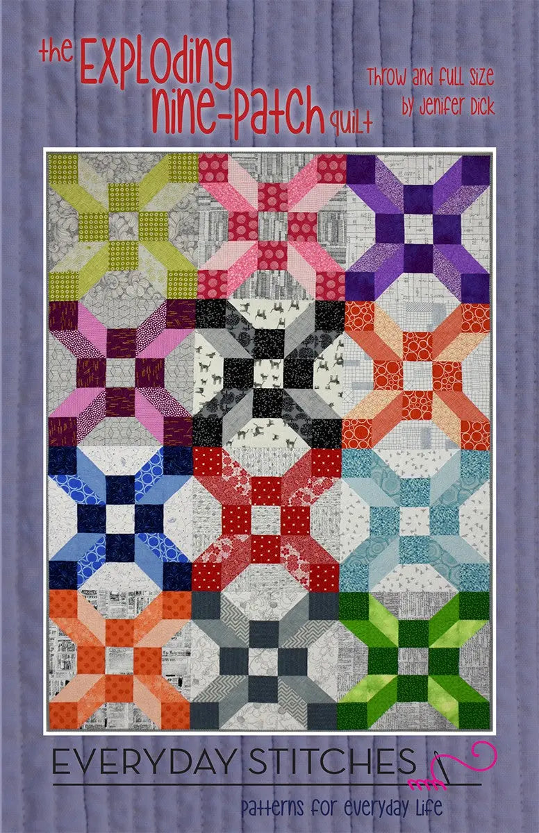The Exploding Nine Patch Quilt - Linda's Electric Quilters