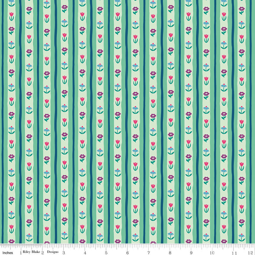The Genesis of a Journey - Bavarian - Mint 44"/45" Fabric Per Yard