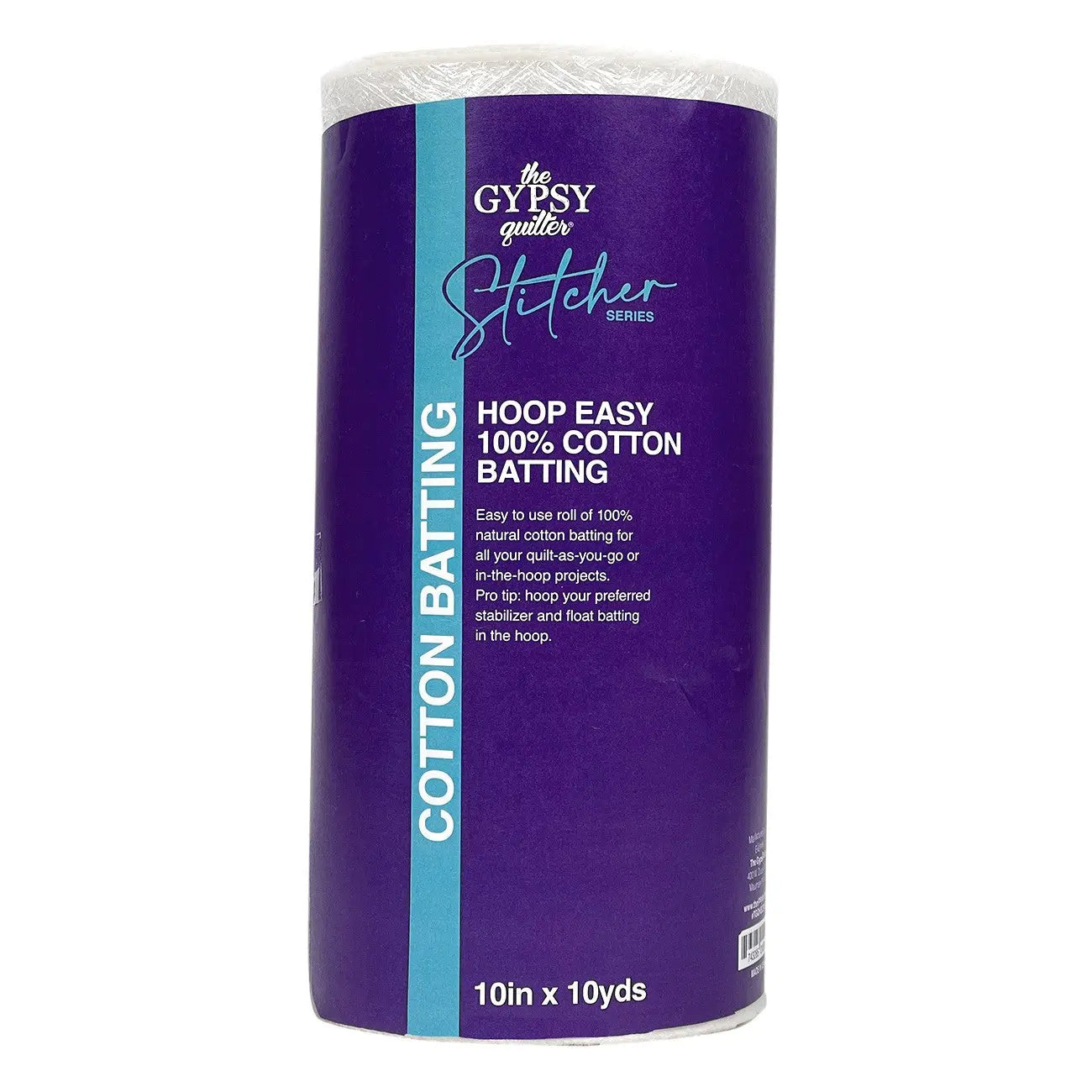 The Gypsy Quilter Cotton Batting 10in x 10yds - Linda's Electric Quilters