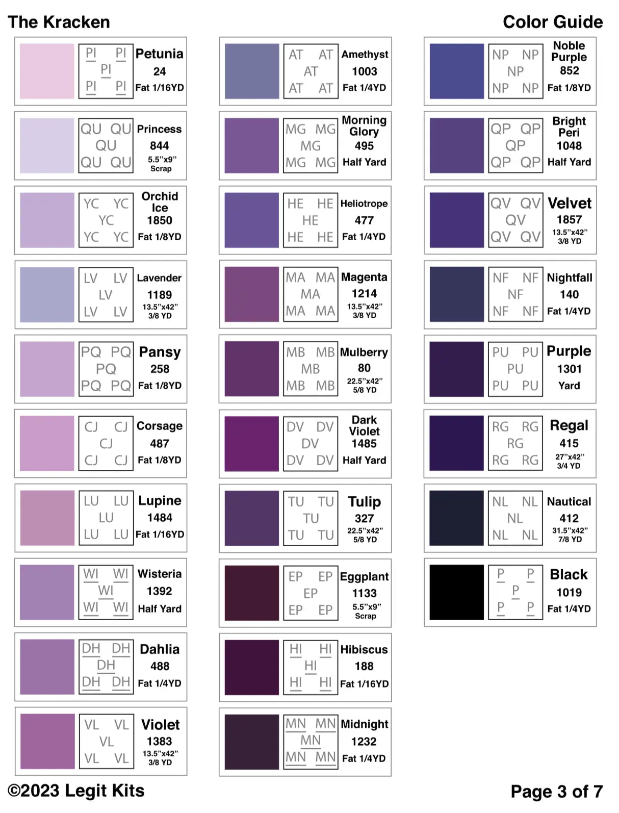 The Kracken Pattern Legit Kits