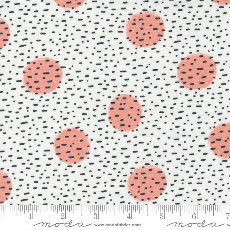 The Lookout White Peach Blossom 44"/45" Fabric Per Yard Moda Fabrics & Supplies