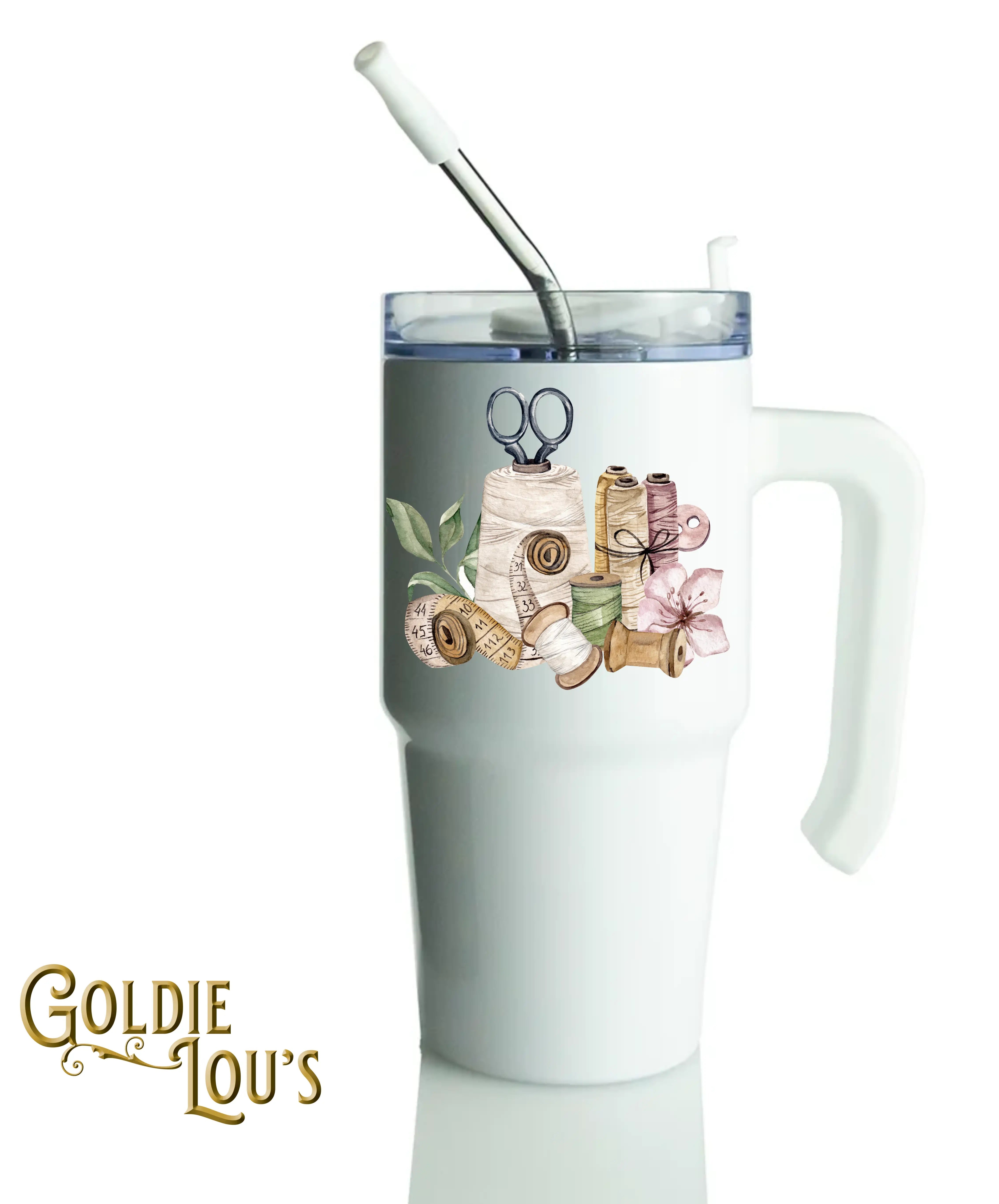 Threads Grippy Handle Tumbler