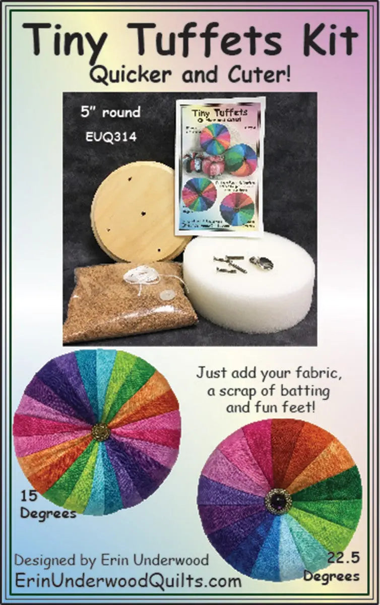 Tiny Tuffets Round 5in Kit - Linda's Electric Quilters