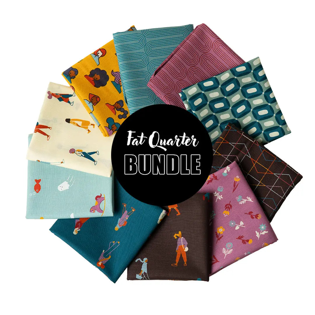 To and Fro Fat Quarter Bundle - Set of 10 Linda's Electric Quilters