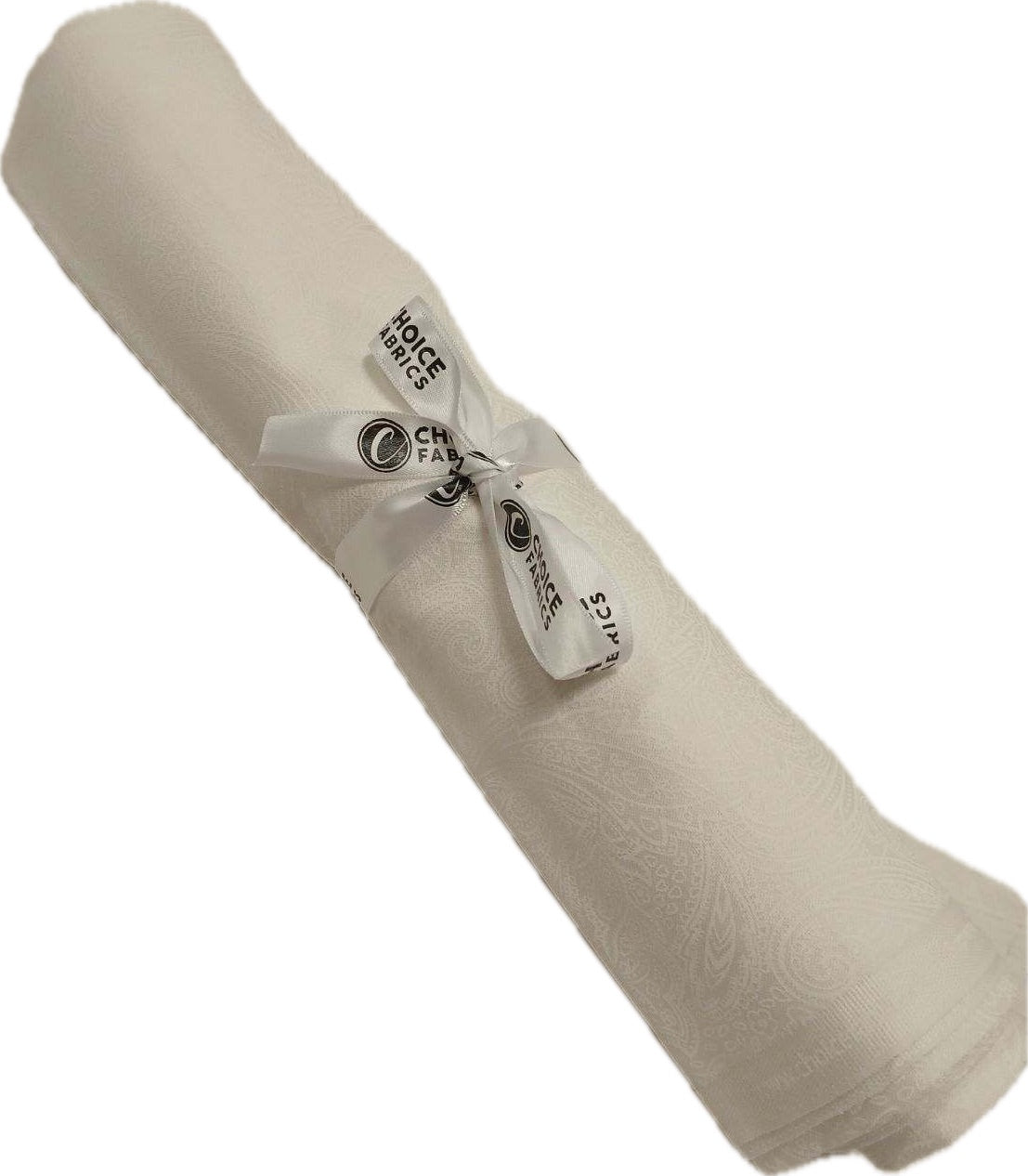 Tone on Tone 108" Supreme Backings - White on White - Paisley Wideback Fabric Per Yard