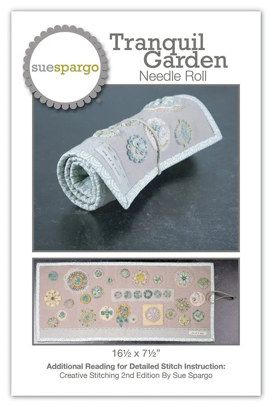 Tranquil Garden Needle Roll Pattern - Linda's Electric Quilters