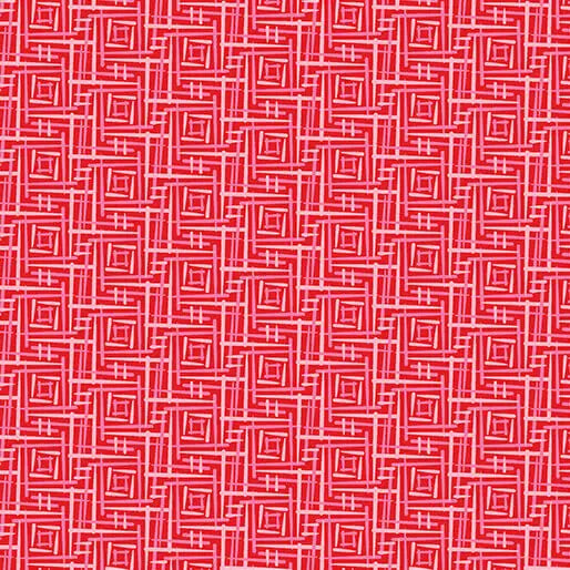 Transparency - Fence - Rhubarb 44" / 45" Fabric Per Yard The Fabric Company
