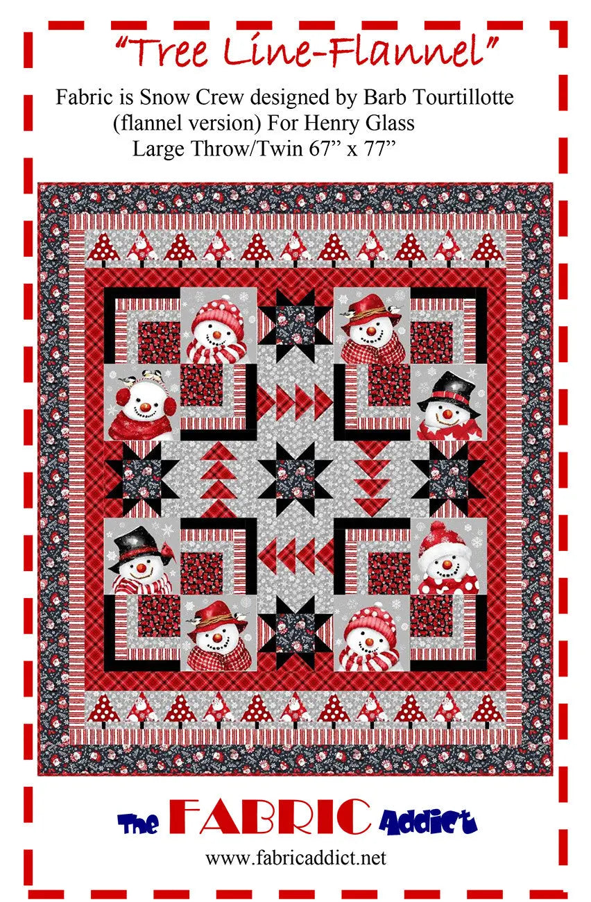 Tree Line Flannel - Linda's Electric Quilters