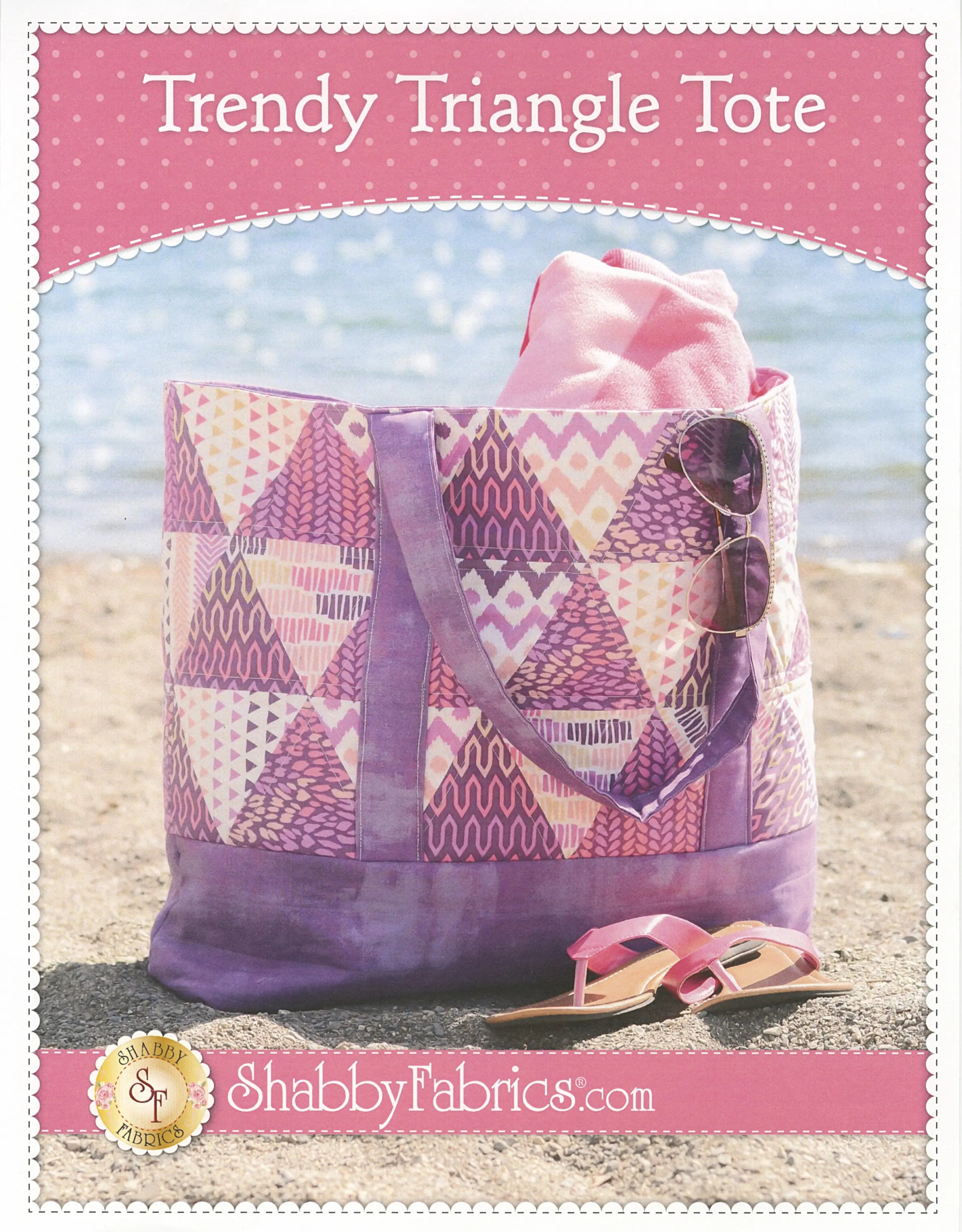 Trendy Triangle Tote Checker Distributor