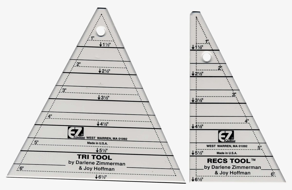 Etcd Triangle Ruler Tri-Recs Triangle Ruler - Linda's Electric Quilters