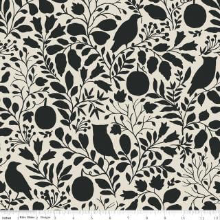 Trick or Treat Cream Silhouette 108 inch wideback quilt backing fabric 3-yard package by Lisa Audit for Riley Blake Designs