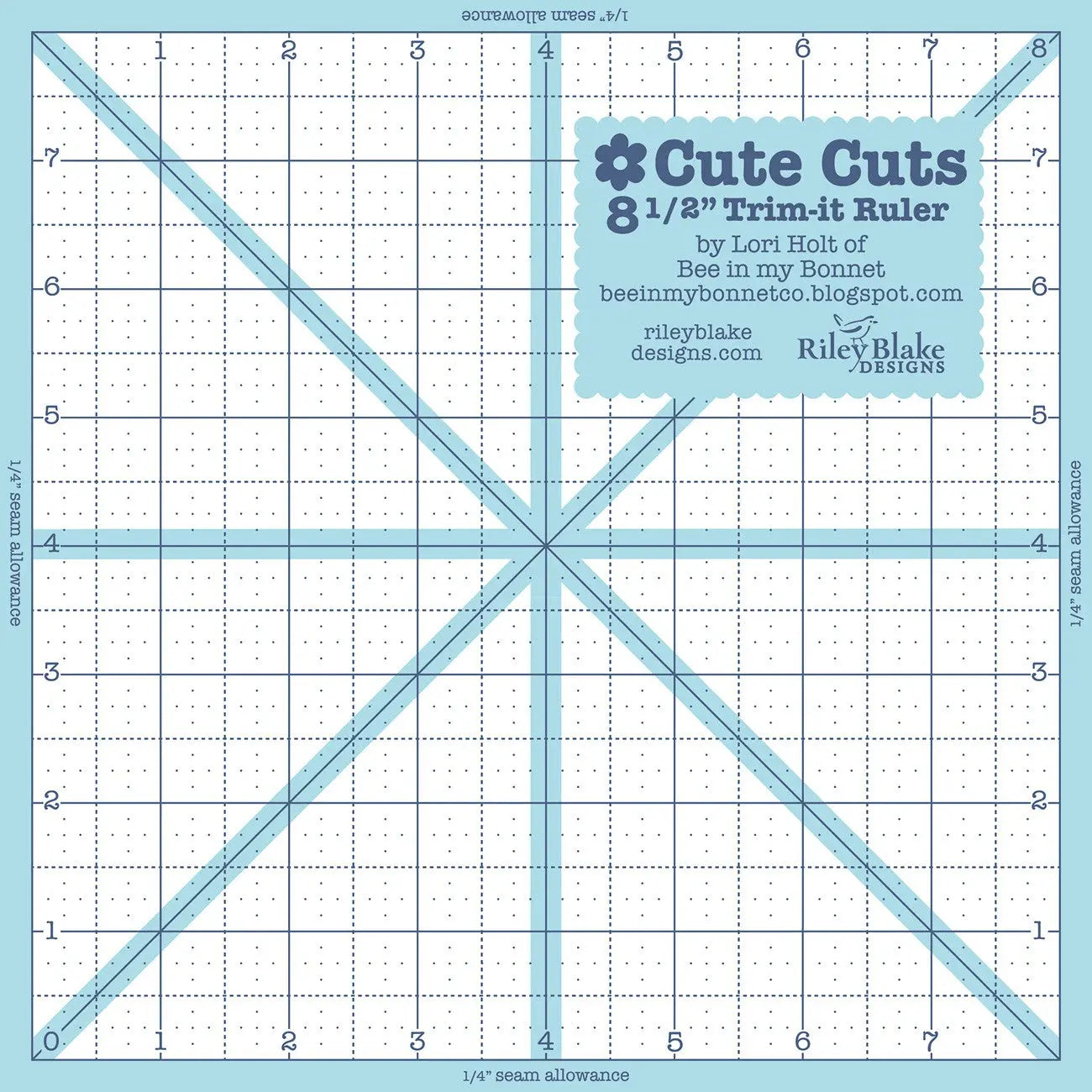 Trim It Ruler Square 8-1/2in x 8-1/2in