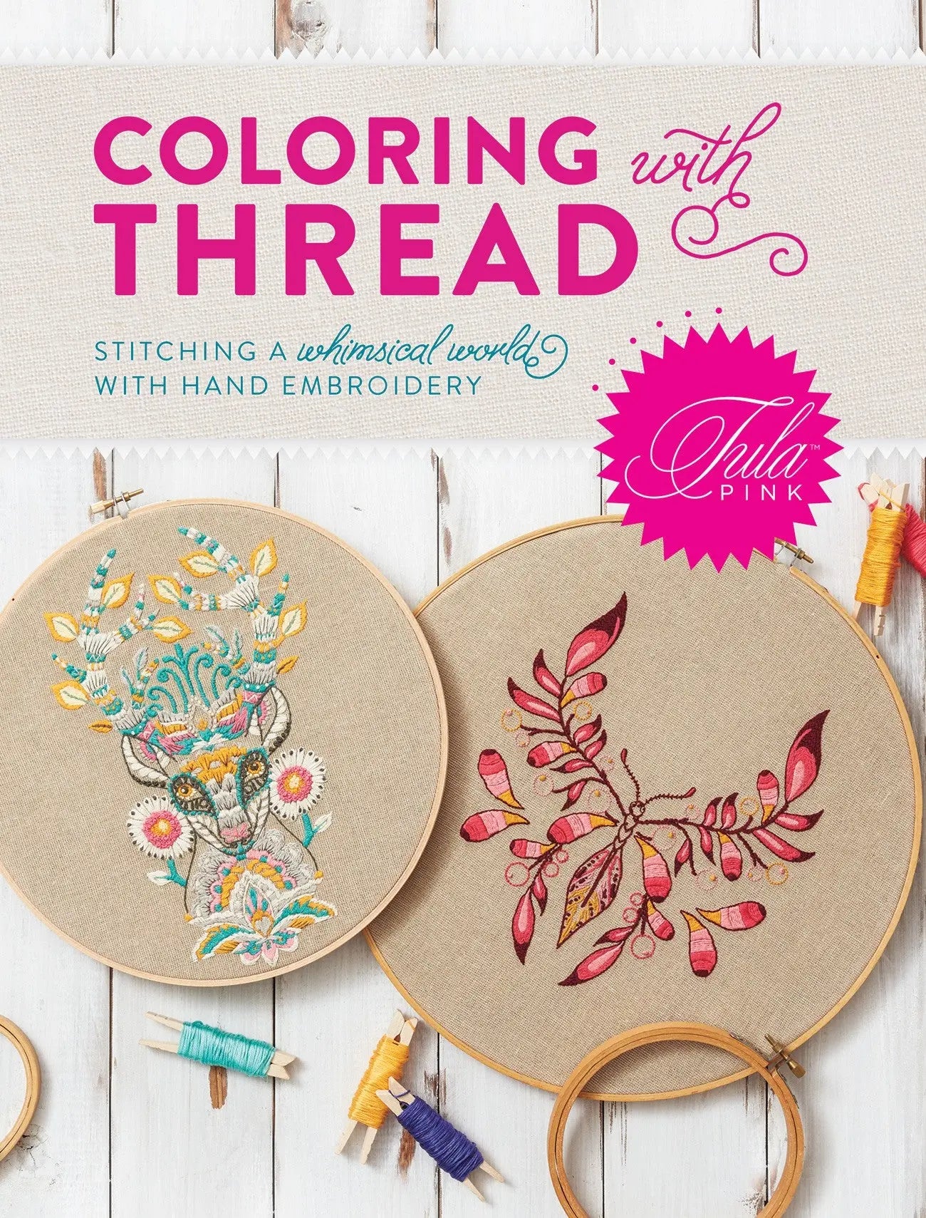 Tula Pink Coloring with Thread - Linda's Electric Quilters