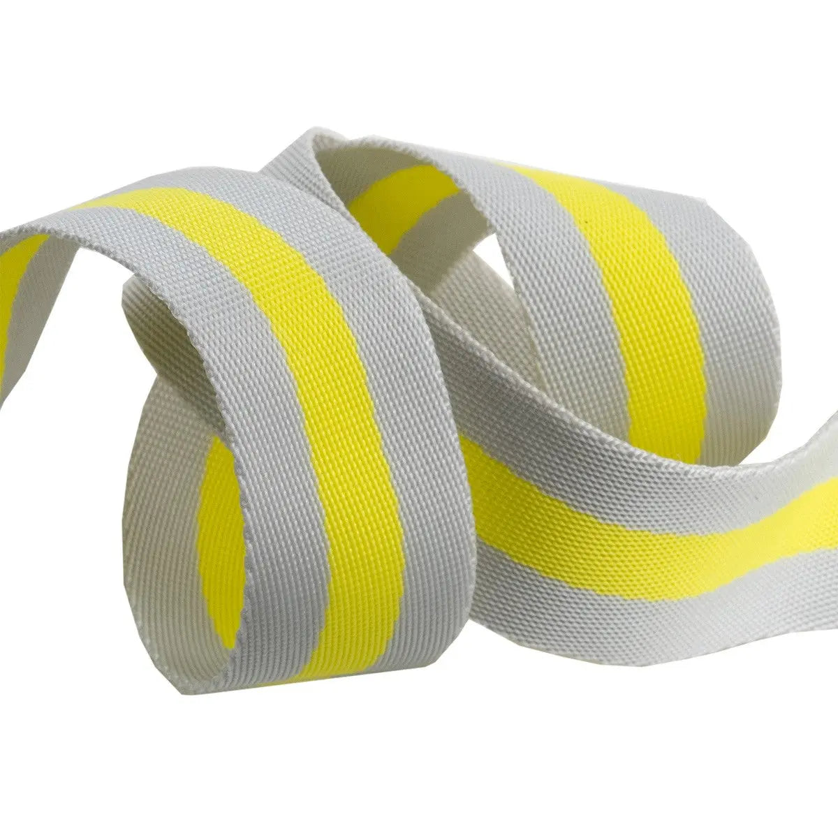 Tula Pink Webbing 2yd x 1.5in - Grey and Lime - Linda's Electric Quilters