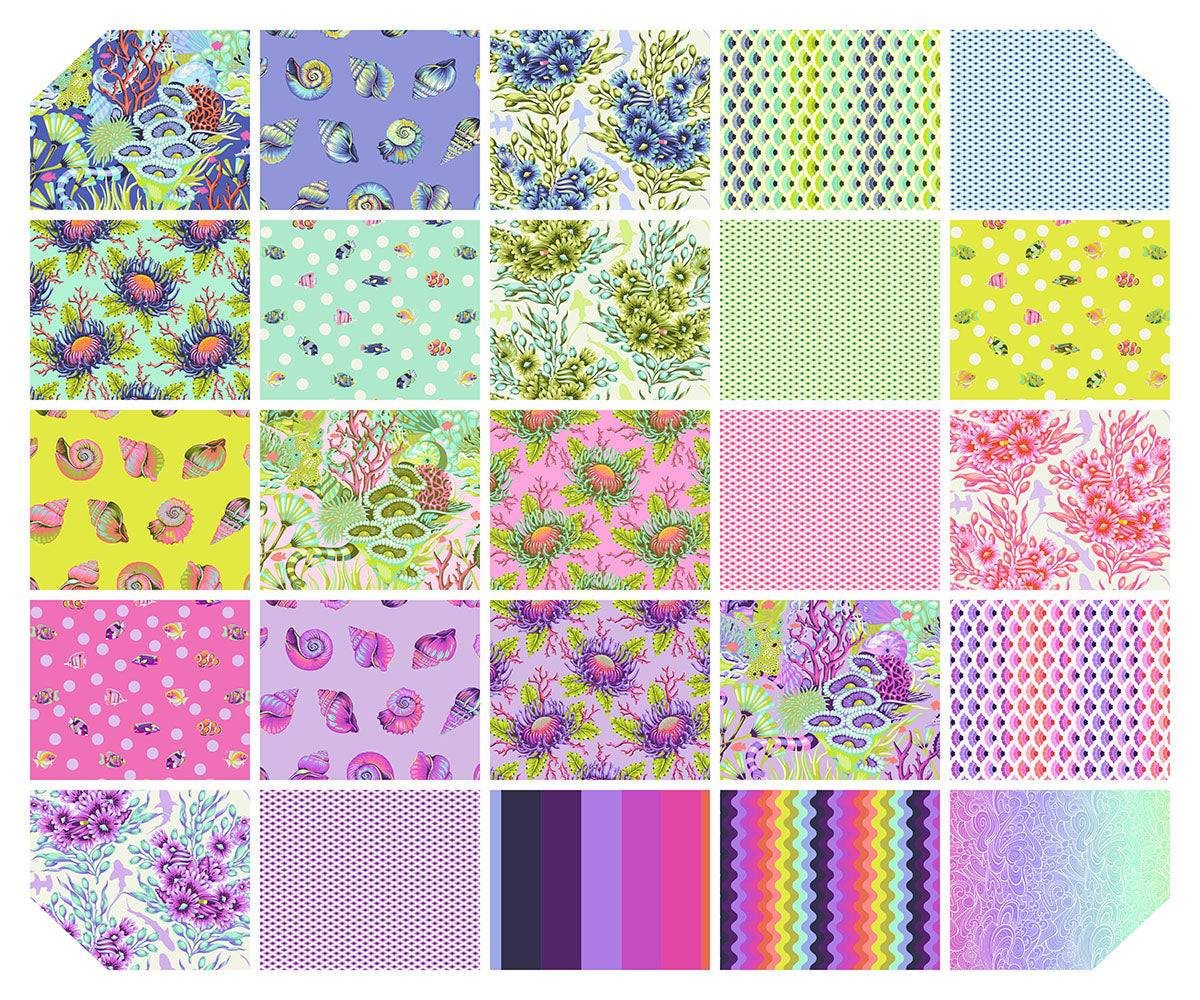 Floral Reef Fat Quarter Bundle of 25 Fabrics