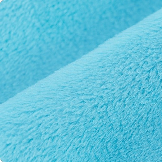 Turquoise Cuddle 3 Extra Wide Solid Minky Fabric Close Up
