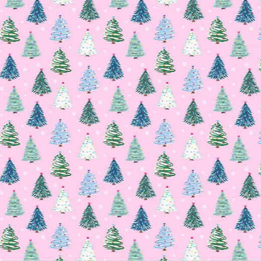 Twinkle Trees Cloud Cuddle Pink Fabric per yard Shannon Fabrics