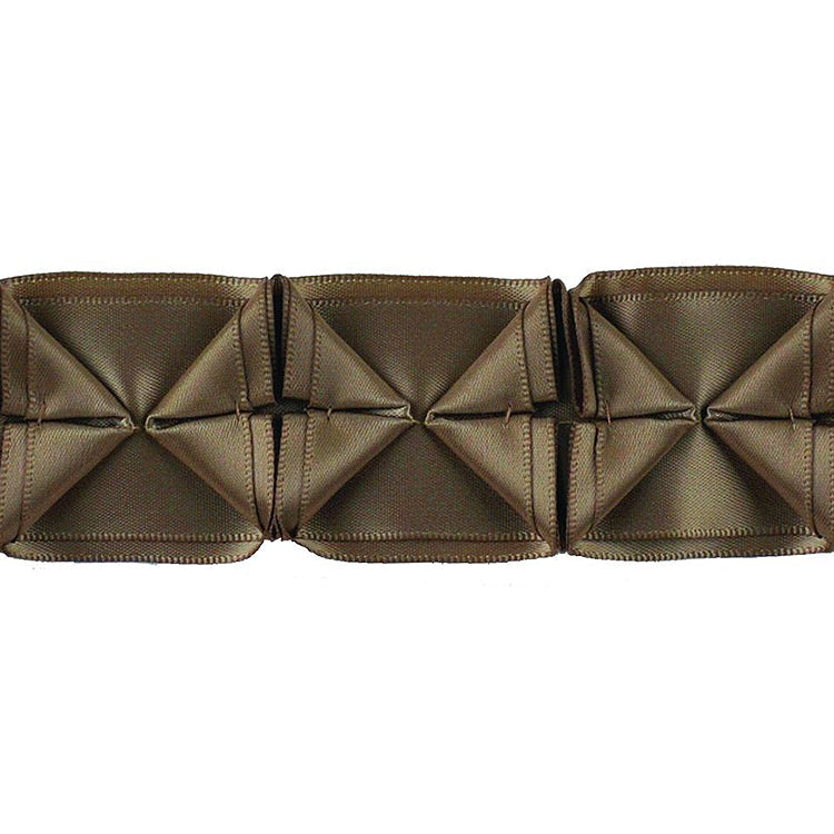 Two Tone Box Pleated Ribbon, 1.5" X 5 Yards - Geometric Decorative Sewing Trim