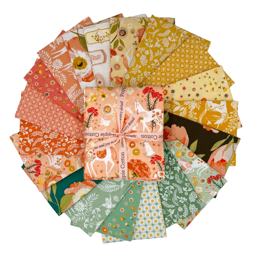 Unicorn Dreams by Poppie Cotton - Fat Quarter Bundle - 19 pack