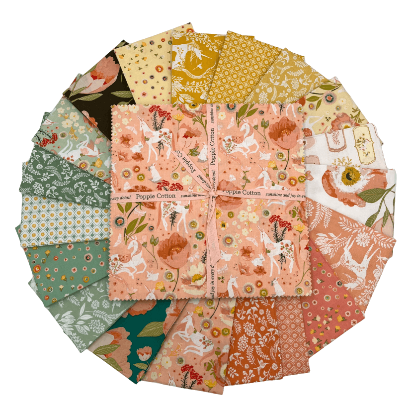 Unicorn Dreams by Poppie Cotton - 10x10 Layer Cake (42 Cuts)