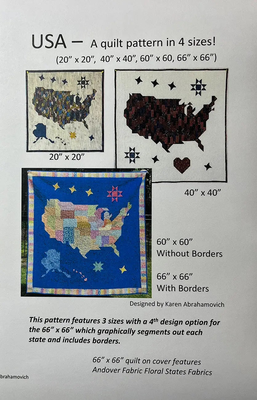 USA Quilt Pattern - Linda's Electric Quilters