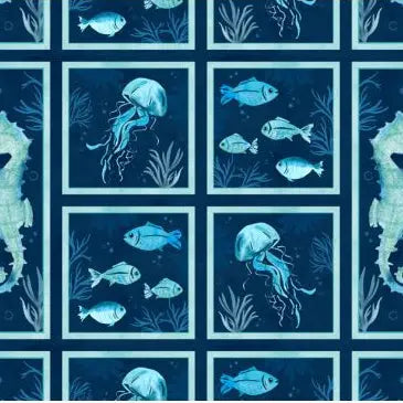 Underwater Wonders - Craft Panel (25" x 44") The Fabric Company