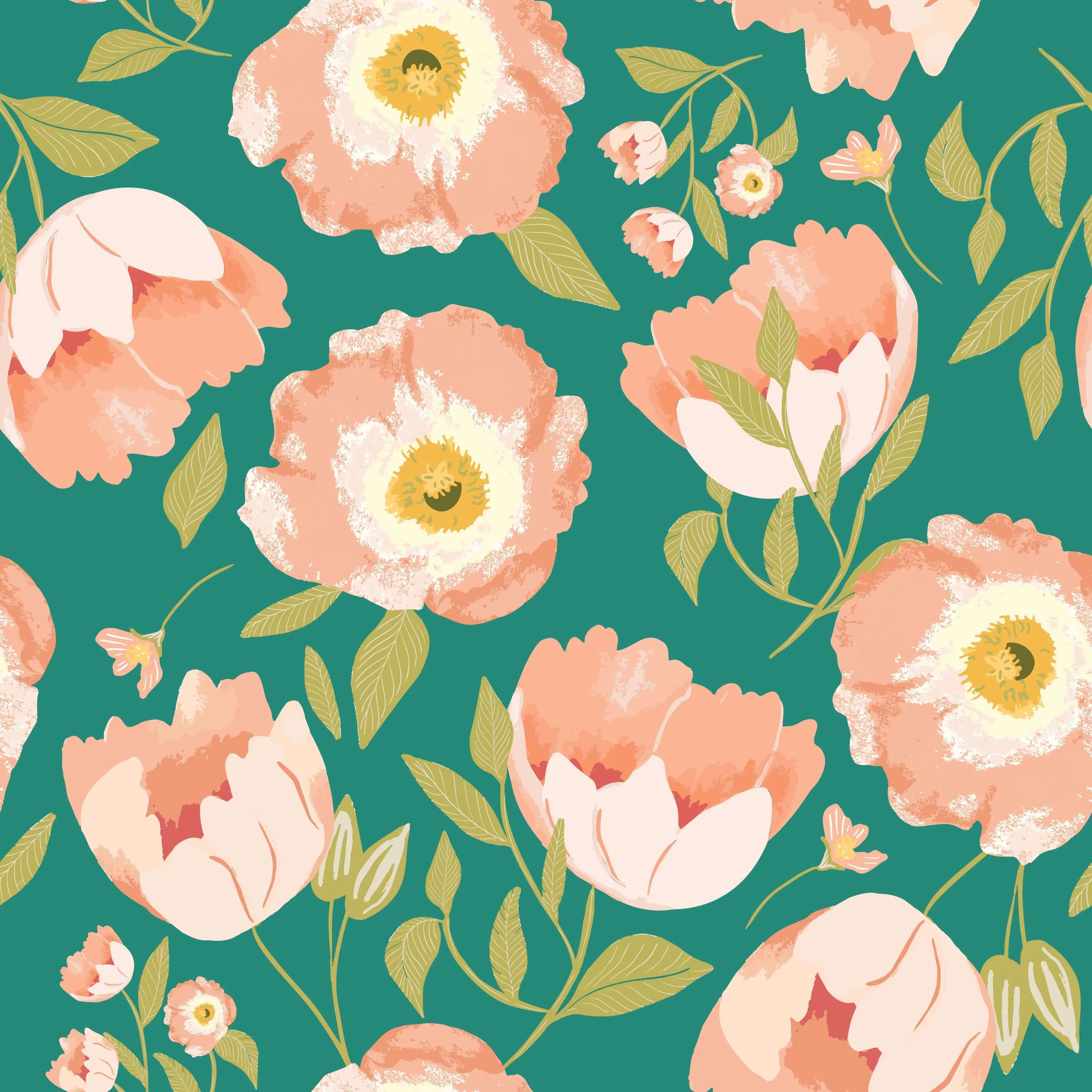 Unicorn Dreams - Fanciful - Emerald 44" / 45" Fabric Per Yard The Fabric Company