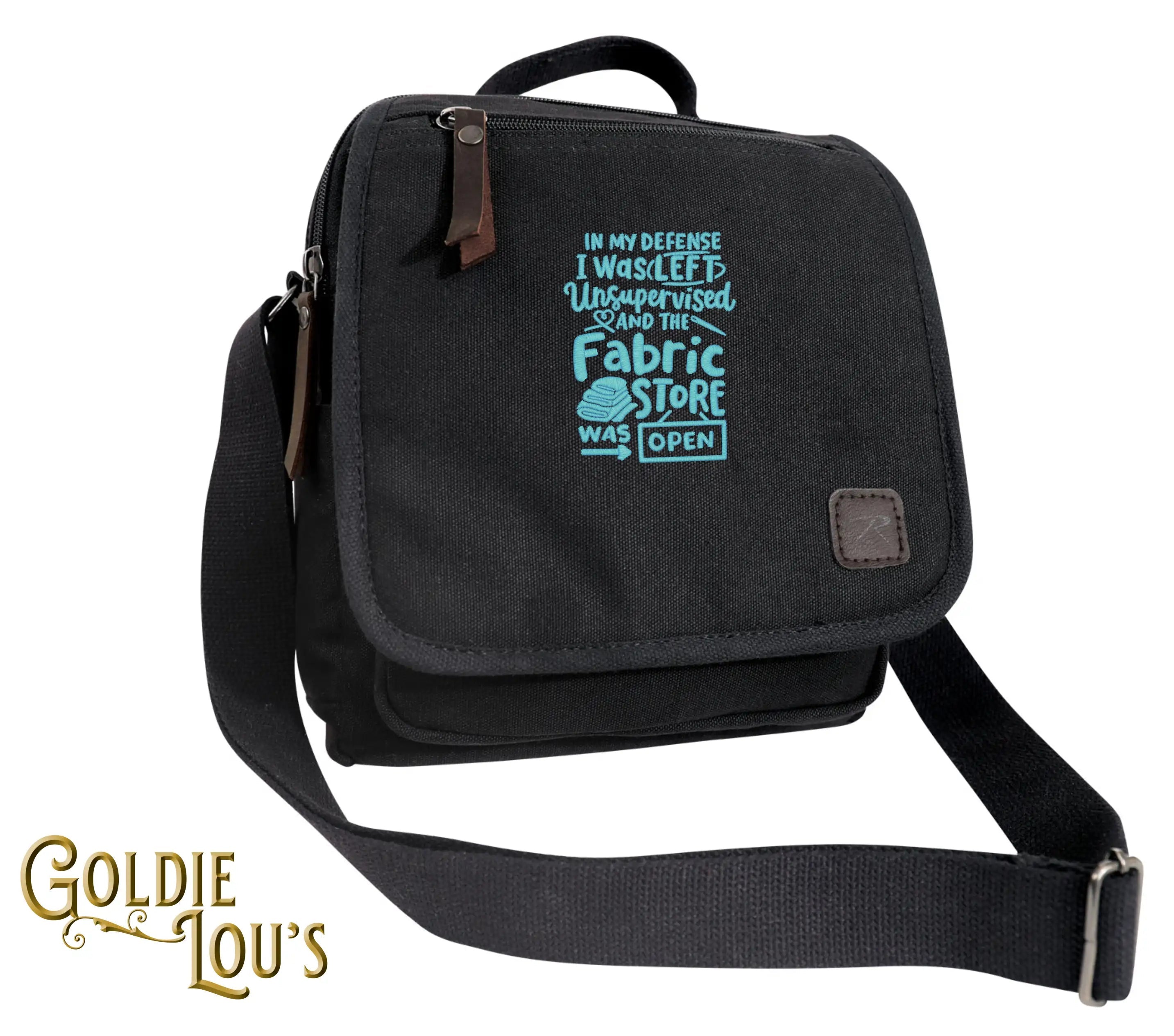 Unsupervised Shopper Canvas Shoulder Bag