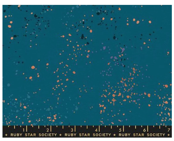 Speckled Canvas Teal Metallic 44"/45" Fabric Per Yard