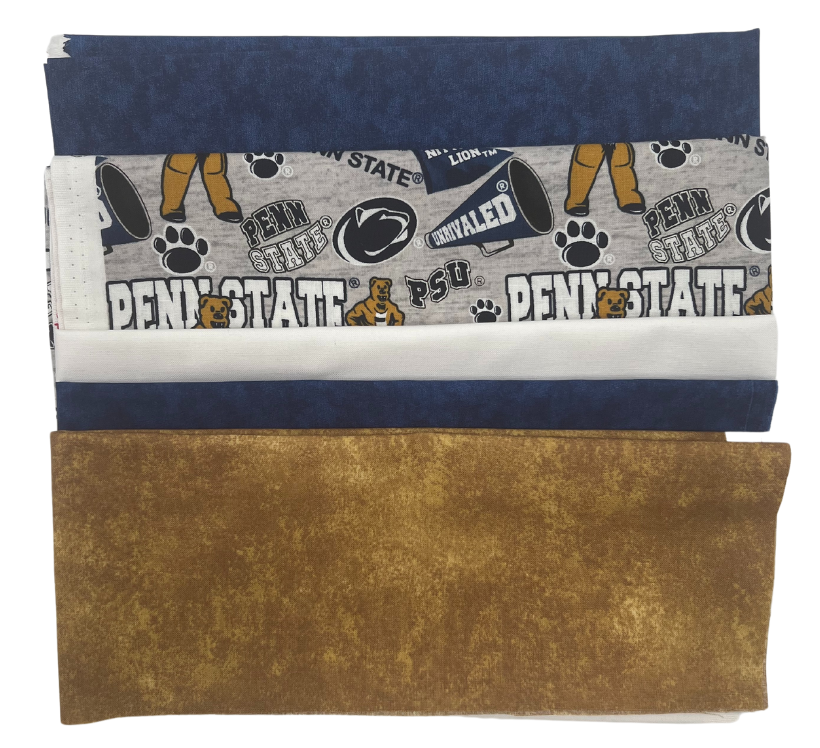 Penn State Nittany Lions - Tailgate Panel - Quilt Kit | Batting Included