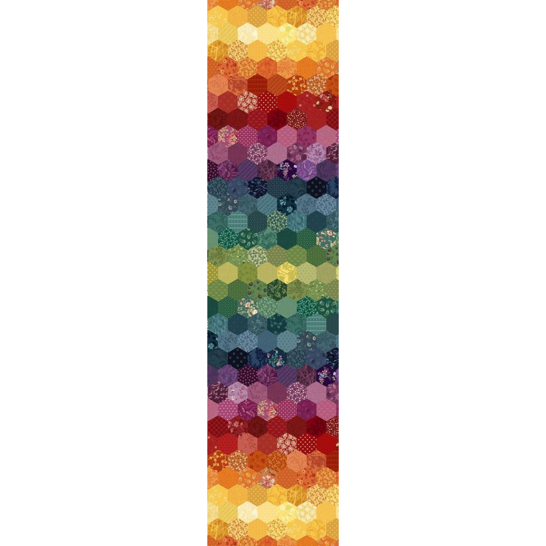 Multi Hexagon Cotton Wideback Fabric Per Yard
