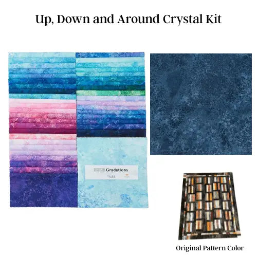 Up, Down and Around Pattern and Kit - Crystal Linda's Electric Quilters