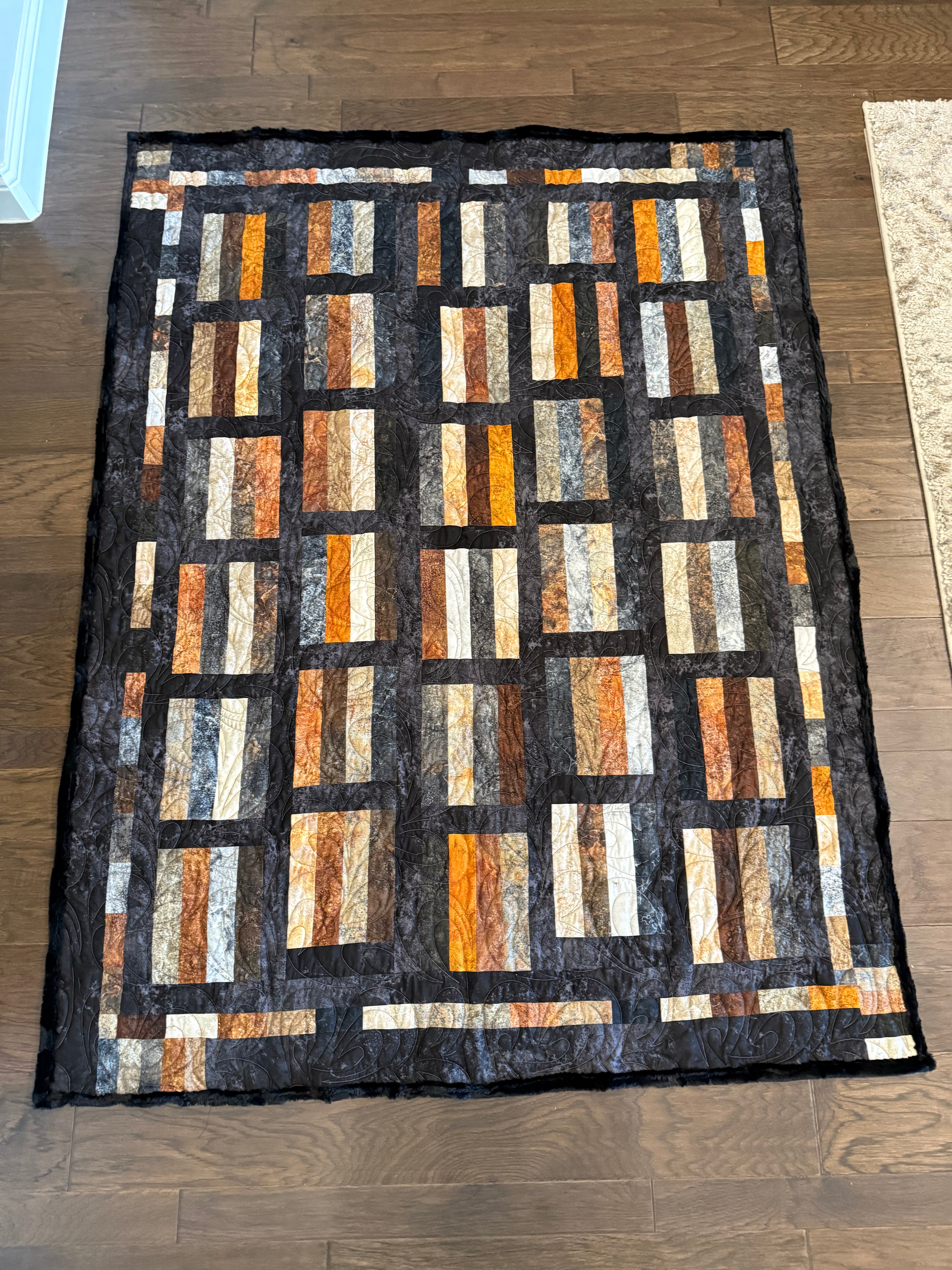 Up, Down and Around Pattern and Kit - Oxidized Copper Linda's Electric Quilters