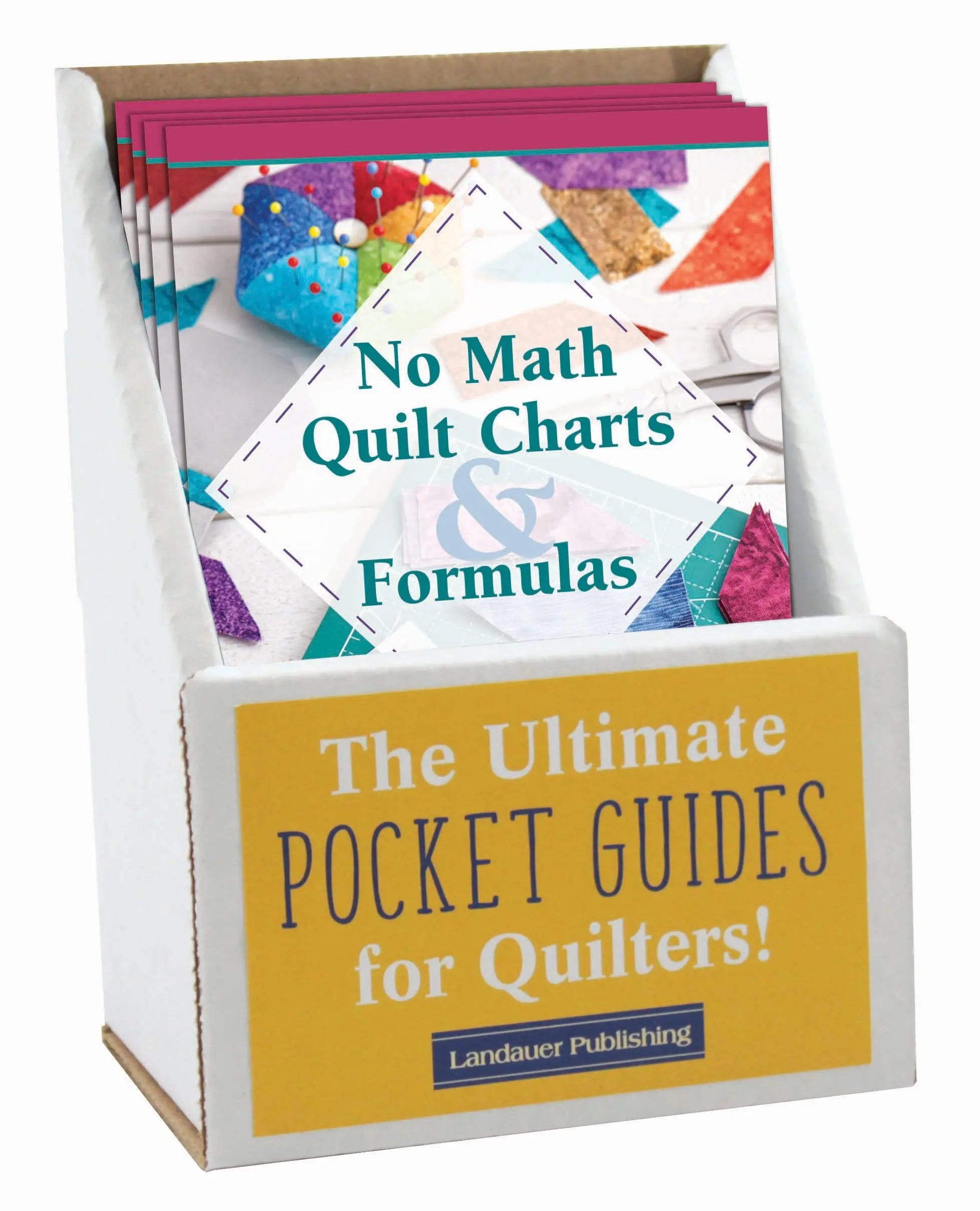 Updated No Math Quilt Charts & Formulas Pocket Guide Displays - Linda's Electric Quilters