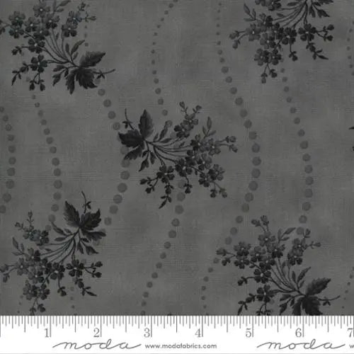 Urban Farmhouse II Ash Grey Floral Dot 44"/45" Fabric Per Yard Moda Fabrics & Supplies