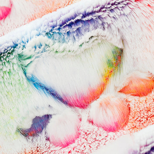 Vibrant Luxe Cuddle Prism Paws 58/60" Fabric Per Yard