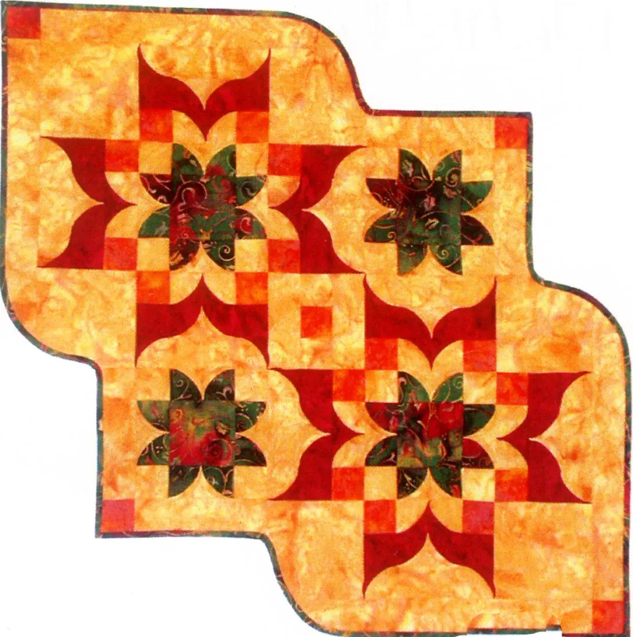 Victorian Table Runner - Linda's Electric Quilters