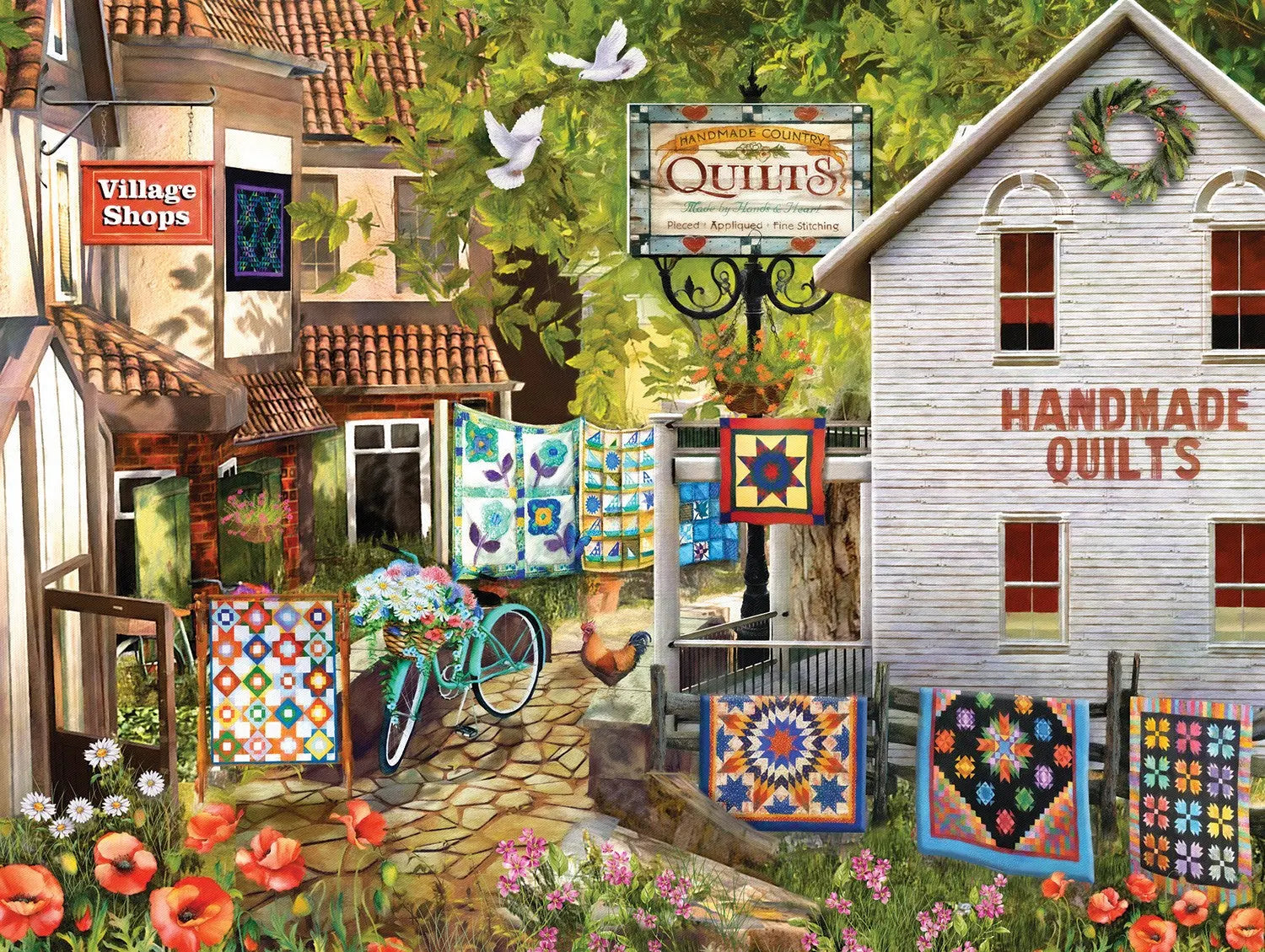 Village Shops 1000pc - Linda's Electric Quilters