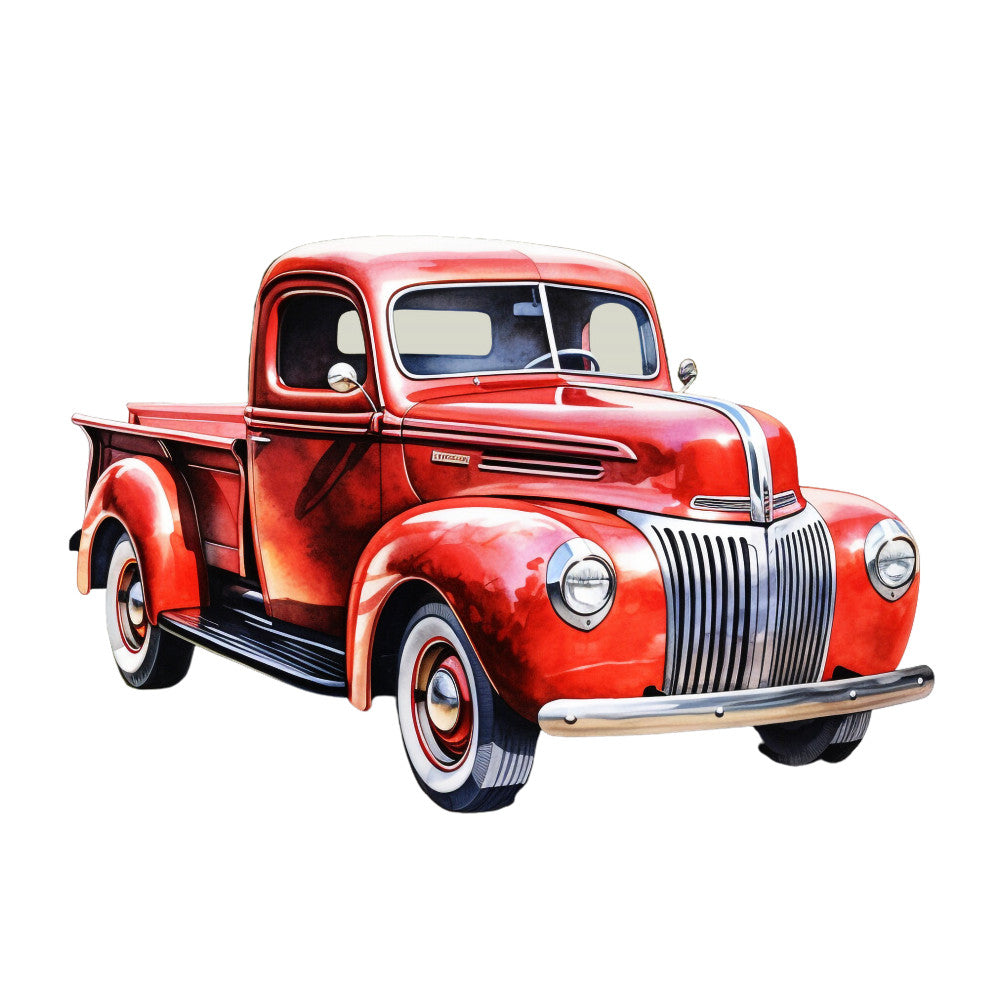 Vintage Cars Fabric Panel 13 QuiltingFabricPanels
