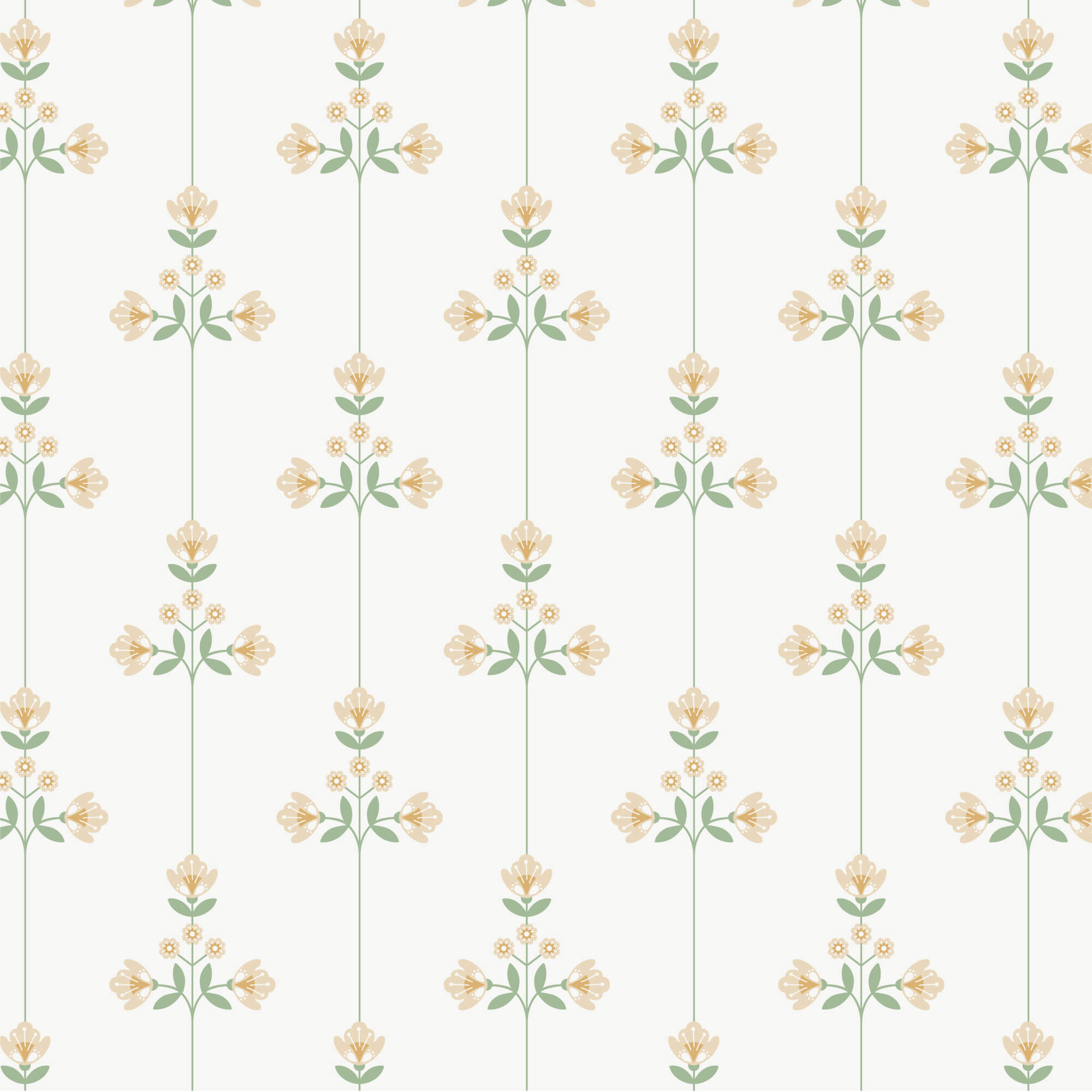 Vintage Charm - Vivienne - Tan 44" / 45" Fabric Per Yard