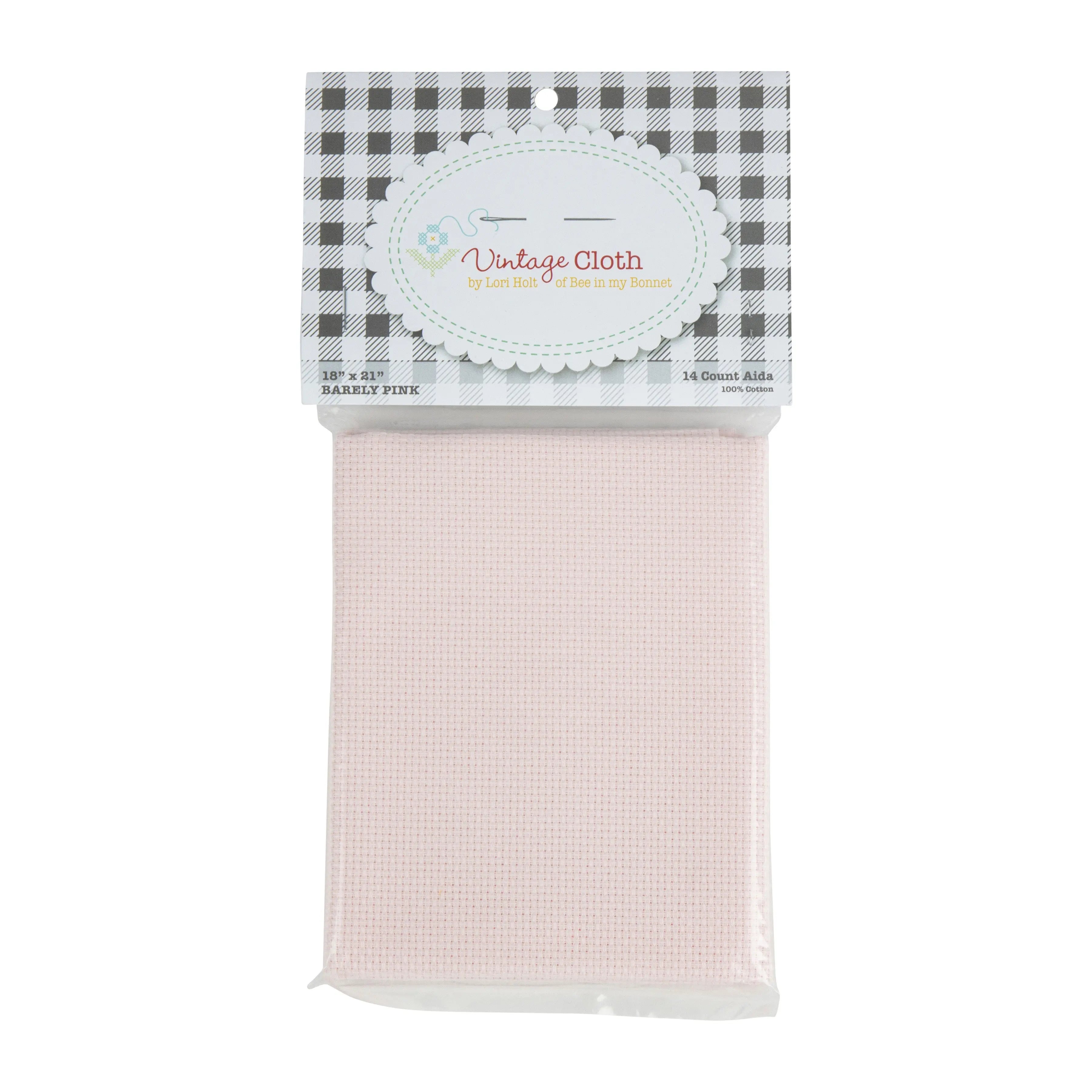 Vintage Cloth Barely Pink 14ct 18in x 21in