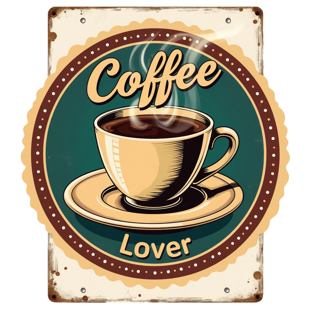 Vintage Coffee Signs Fabric Panel 2