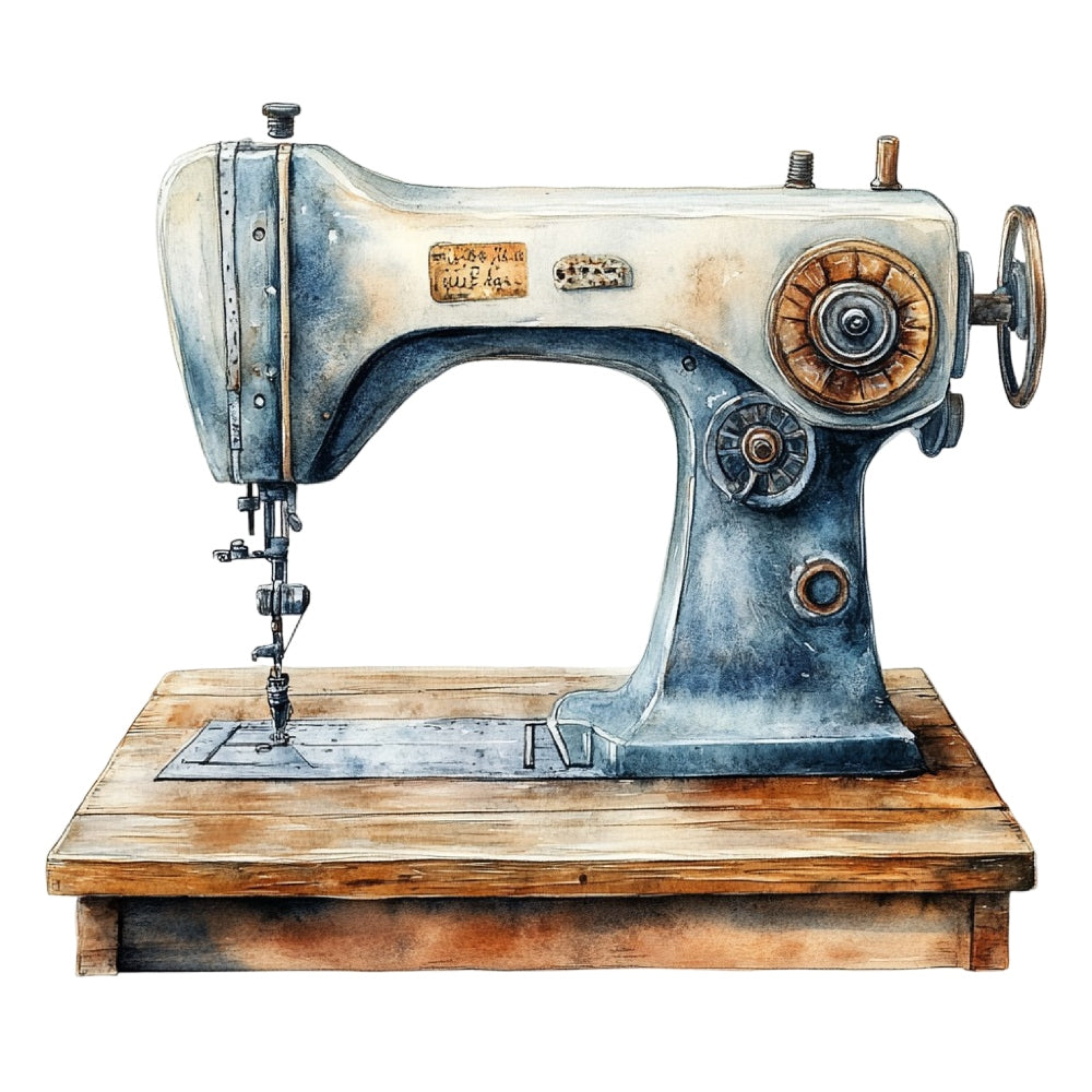 Vintage Sewing Machine Fabric Panel 19