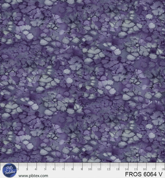 Violet / Purple Frost FROS-6064-V Cotton 44”/45” Fabric Per Yard