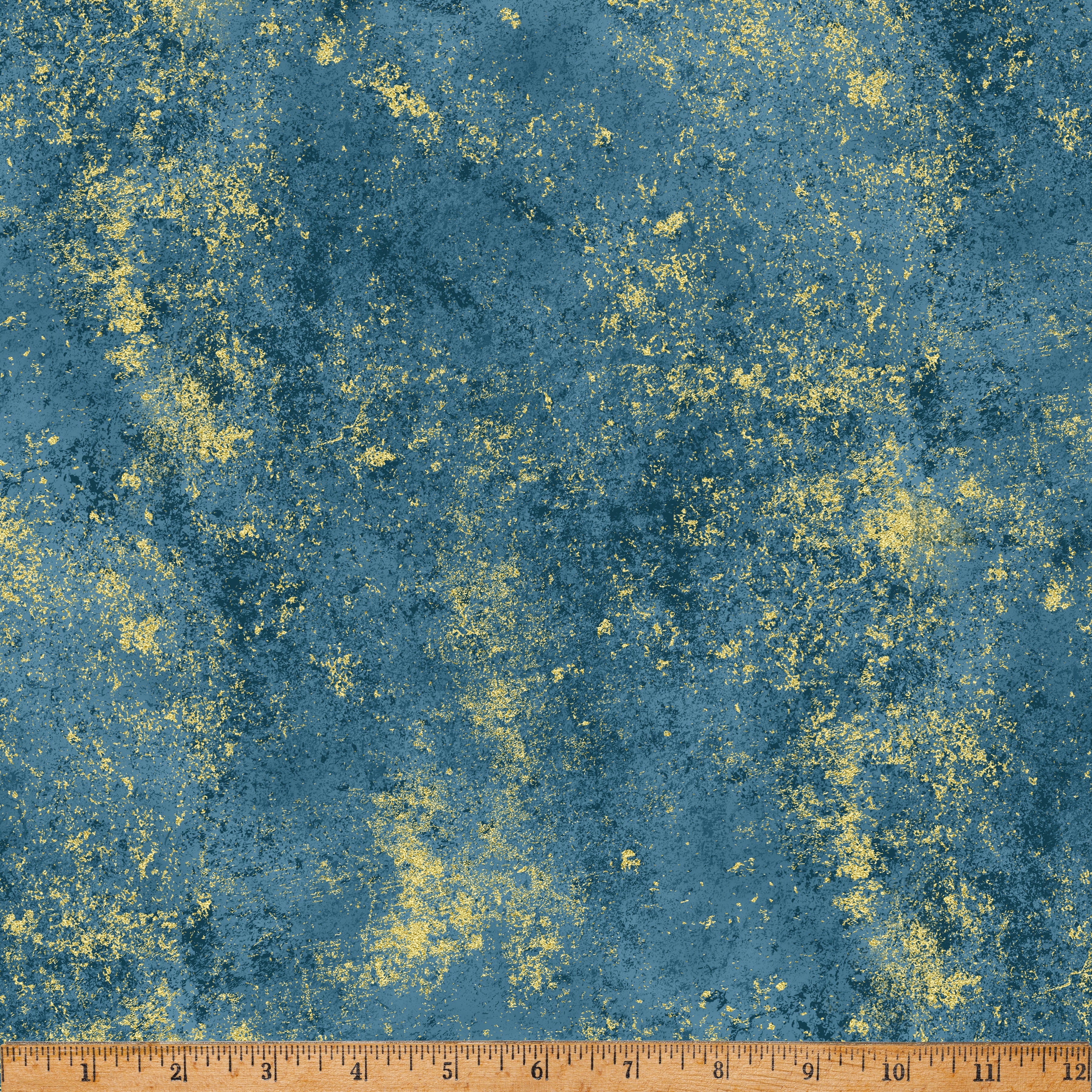 Lake/Gold Holiday Classics & Blenders Cotton 43"/44" Fabric Per Yard