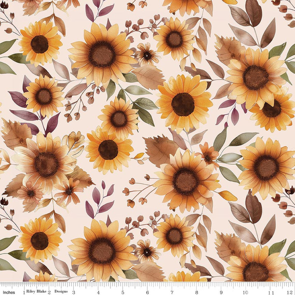 Harvest on the Prairie Latte Cotton Wideback Fabric Per Yard