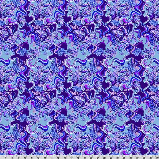 Wanderlust Paisley Quilting Cuddle Blue Fabric per yard Shannon Fabrics