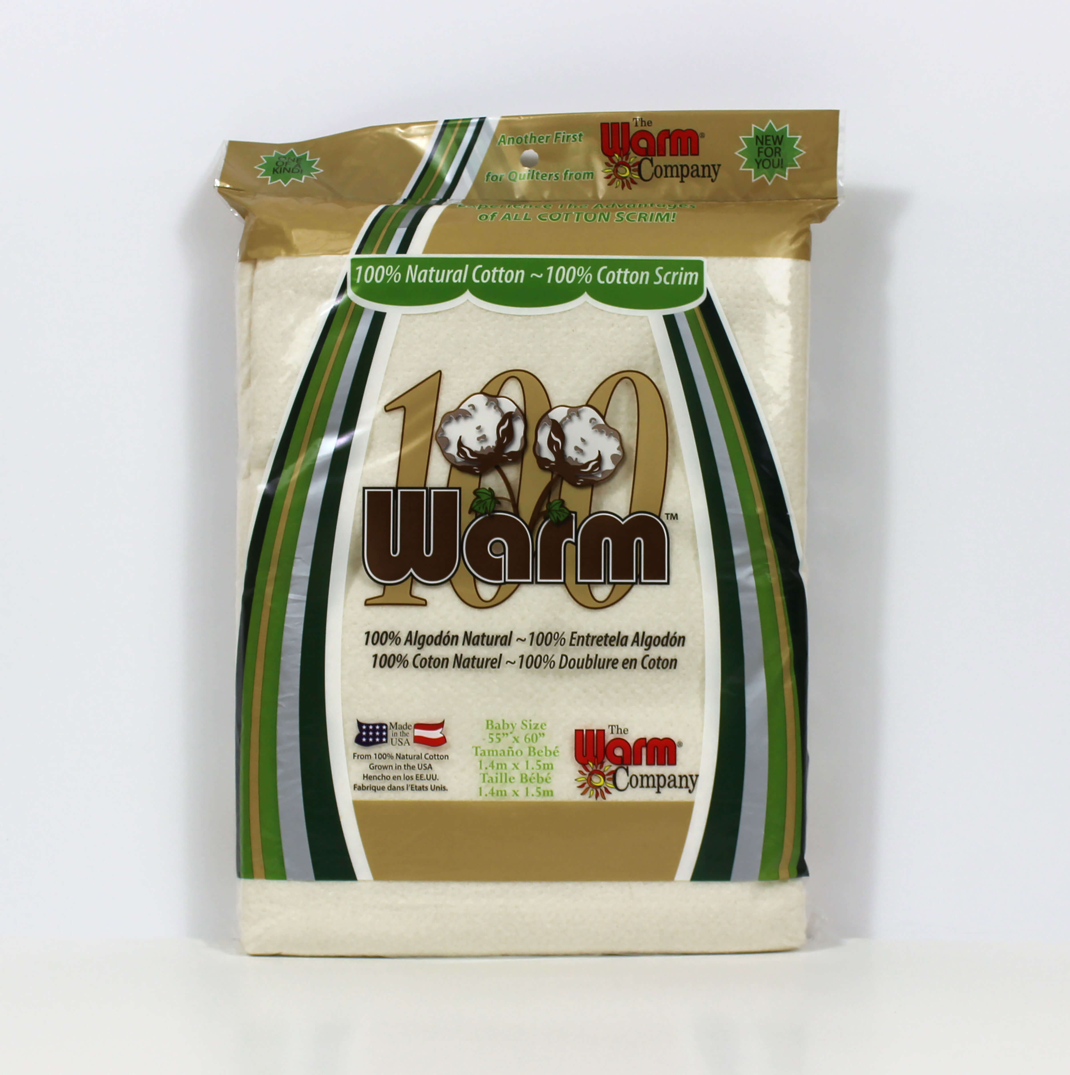Warm 100 Ultra Clean Natural Cotton + 100% Cotton Scrim - Full Case