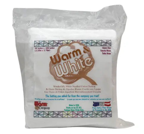 Warm & White Needled Cotton Batting Warm Company